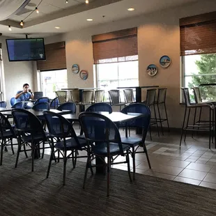 Spacious dining area