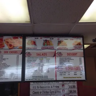 Mr gyros menu