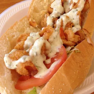 Fried shrimp sub!