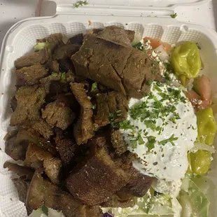 Mr. Gyros Salad with lamb