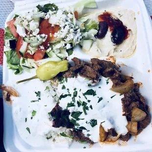 Lamb Chicken Shawarma Plate