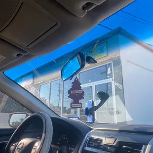 I think this place is ONLY for white people due to the powder face white woman and they don&apos;t wear glove while fixing your food .