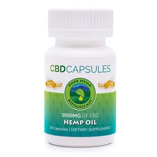 300mg, 750mg, 1,500mg or 3,000mg CBD Capsules