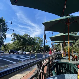 a view of a city street