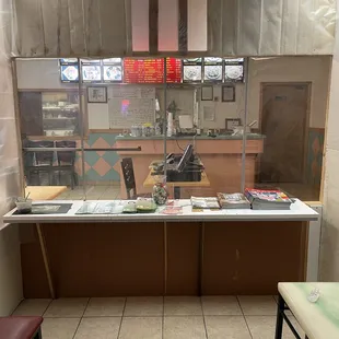 Temporary COVID-19 entryway.