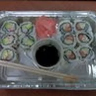 California Roll &amp; Salmon Cucumber Roll