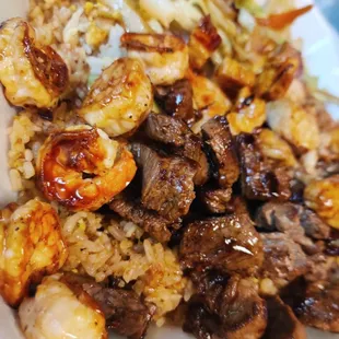Hibachi steak and shrimp