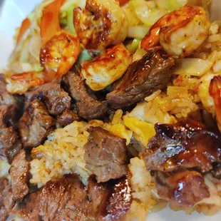 Hibachi steak and shrimp
