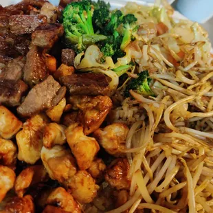 Hibachi chicken and steak
