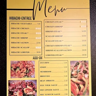 Menu 2/2