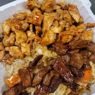hibachi chicken and steak