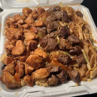 hibachi chicken and steak