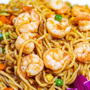  shrimp and noodles