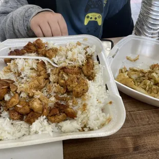 Teriyaki Chicken veggie on the side
