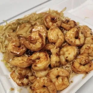 shrimp and noodles