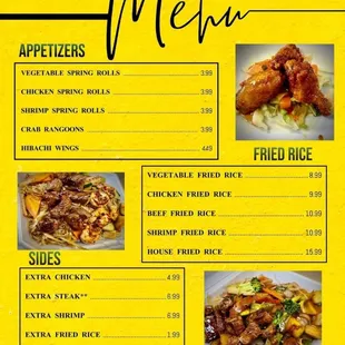 Our menu