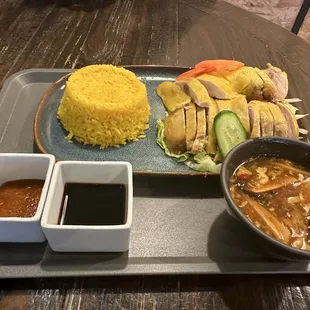 Hainanese chicken rice