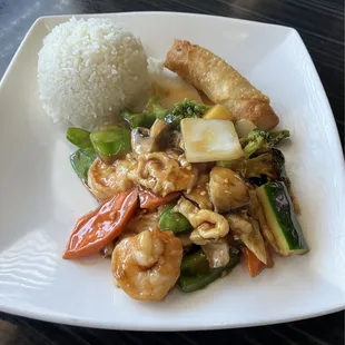 Lunch Triple Delight without the Beef