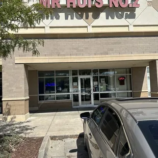 the front of the store