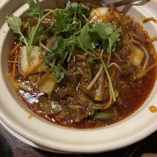 Beef in hot oil