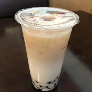 Tapioca milk green tea.