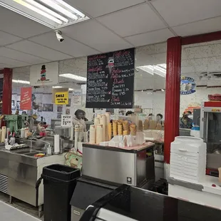 Ice cream counter
