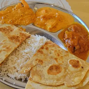 Meat Thali for $18.99