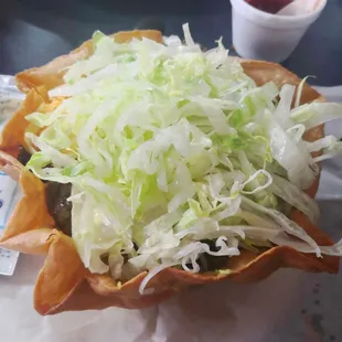 Taco salad, it was okay. Probably will not order again.