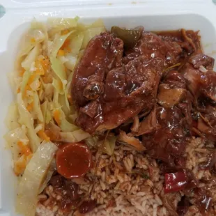 Brown Stew Chicken Platter