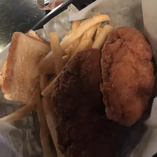 Chicken Strip basket- $7.75