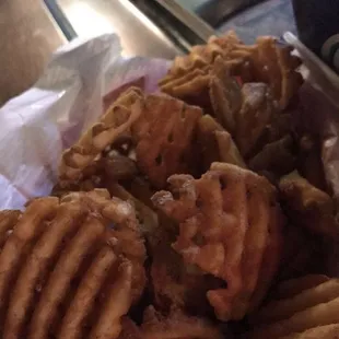 a sandwich and fries