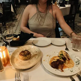 Sizzling Crab Cake and Who Dat Shrimp for Starters