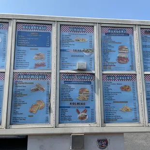 the menu