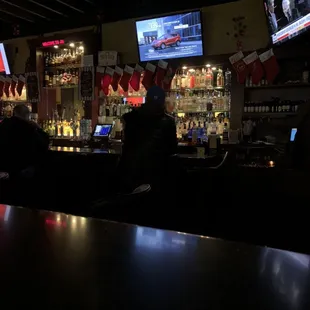 a man sitting at the bar