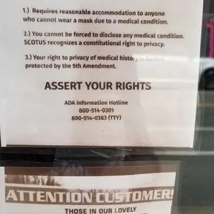 instructions for customers