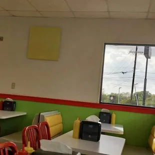 Inside...clean and neat