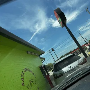 outside