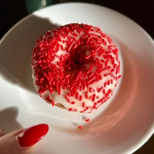 Vanilla Cake with sprinkles