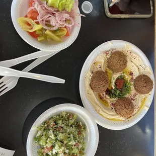 Cucumber Salad Falafel