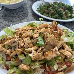 Tabouli and Chicken Salad