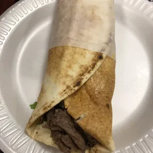 Beef Shawarma Wrap