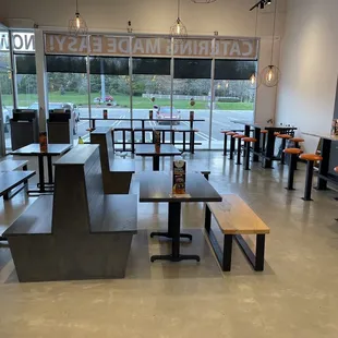 the interior of a restaurant
