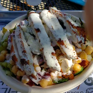 Chicken cream chop bowl