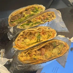 The beef one had spicy Jalapeno Cilantro Hummus, The Chicken Shawarma Wrap had Red Pepper Hummus, both combos were so good!