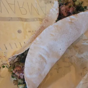 Chicken kabob sandwich