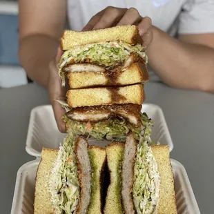 The Original Sandwich and Habanero Pesto Sandwich $11 each