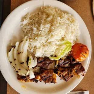 Chicken and beef plate