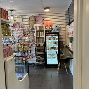 the inside of a convenience store