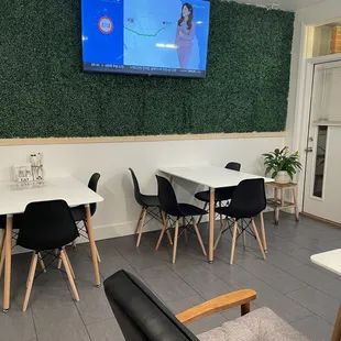 a large flat screen tv mounted on the wall