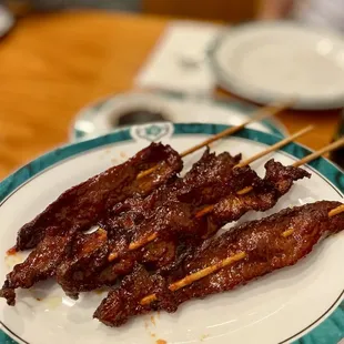 Beef sticks appetizer